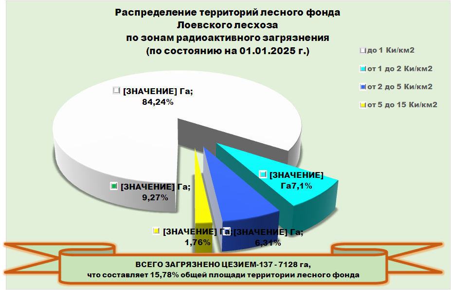 распределение территорий лесного фонда на 01.01.2025